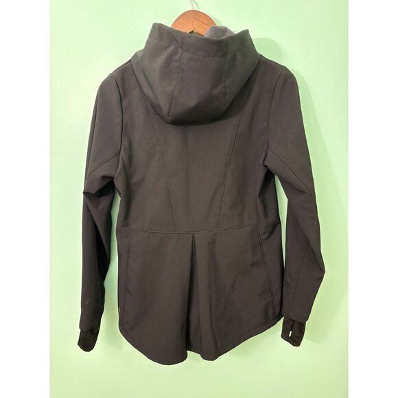 Mondetta Womens Black Hooded Softshell Jacket With Zippered Pockets Size M - Picture 4 of 11